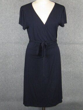 Boden Summer Wrap Dress Navy 12